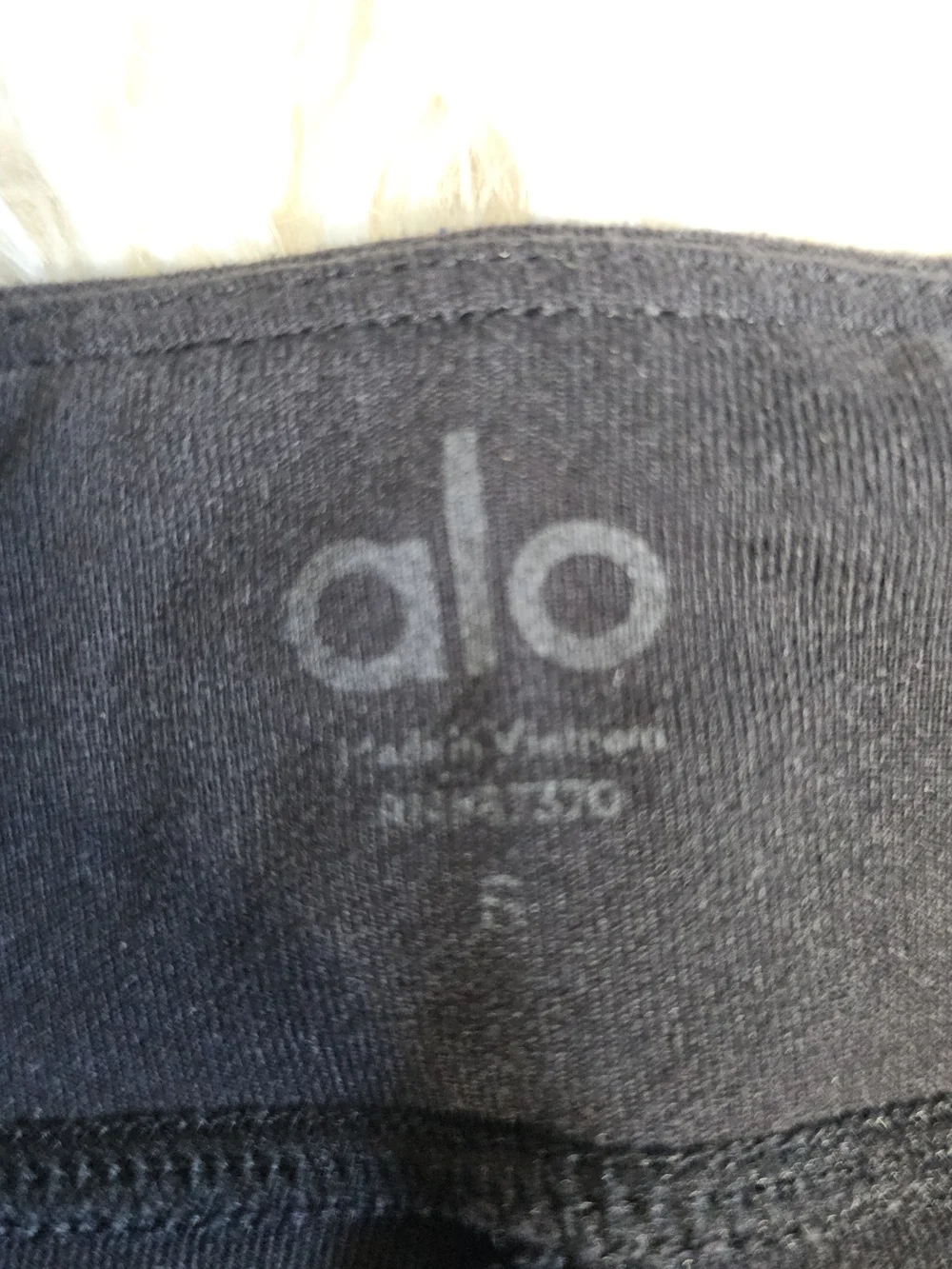 ALO Yoga Black Boot-Cut Split-Hem Pants